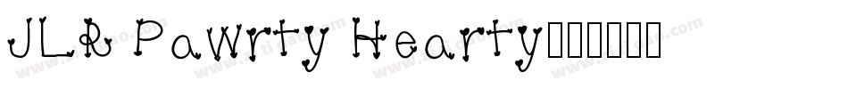 JLR Pawrty Hearty字体转换